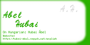 abel hubai business card